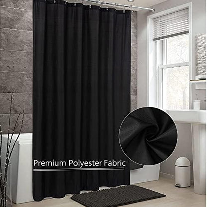 LLSCL 5 Pack Fabric Shower Curtain Liner with Magnets, Shower Curtain with Rustproof Metal Gromments and Waterproof Hotel Quality, 72 x 72 Machine Washable