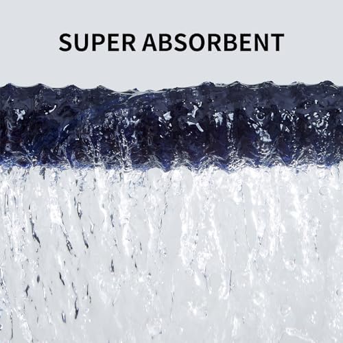 4 Piece Bath Towels, 30"x60" Microfiber Towels Set, Navy Blue