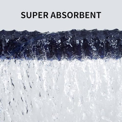 4 Piece Bath Towels, 30"x60" Microfiber Towels Set, Navy Blue