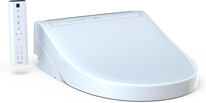 TOTO® WASHLET® C5 Electronic Bidet Toilet Seat with PREMIST and EWATER+ Wand Cleaning, Round, Cotton White - SW3083#01
