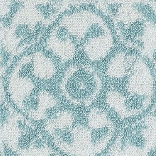Jessica Simpson – Bath Towel 4 Piece Set, Aziza, Premium Bathroom Décor, Includes 2 Hand Towels and 2 Shower Towels, 100% Cotton & Machine Washable, Forget Me Not Blue