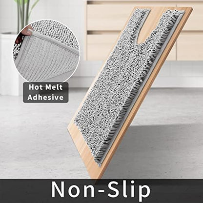 Yimobra Toilet Rugs U Shaped Washable - 24"x20" Non Slip Plush Contour Bath Rugs for Toilet - Super Soft Absorbent Quick Dry Toilet Mats for Bathroom,Gray