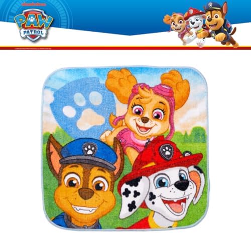 Paw Patrol Kids Bath/Pool/Beach Soft Absorbent Cotton Terry Towel with Washcloth 2 Piece Set, 50 in x 25 in, (Officially Licensed Product) by Franco