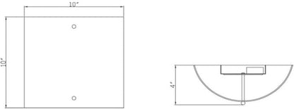 Grafton Integrated LED Wall Sconce, Satin Nickel – Design House, 578575