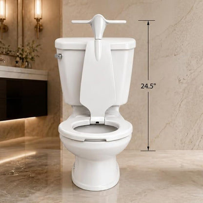 True Toilet® Toilet Seat with Urinal Attachment for Seniors, Special Needs & Medical Use – Splash-Free Hygiene Support Solution for Reduced Urine Splatter (Elongated)