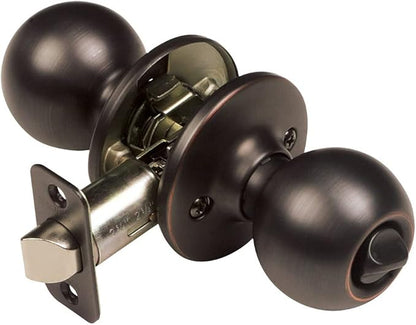 Design House 791590 Ball Privacy Bed and Bath Door Knob Oil Rubbed Bronze