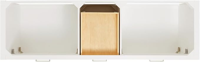 Alenza 72 Inch Bathroom Vanity Double Sink — White Bathroom Vanity with Sink, 1.5" Edge Carrara White Quartz Countertop & Backsplash, 4 Soft-Close Doors, 4 Dovetail Drawers