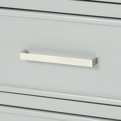 Langford 72-inch Grey Bathroom Vanity with Left & Right Rectangle Double Sinks, Pure White Quartz Countertop & Backsplash, Solid Wood Frame, Soft-Closing & Dovetail Drawers