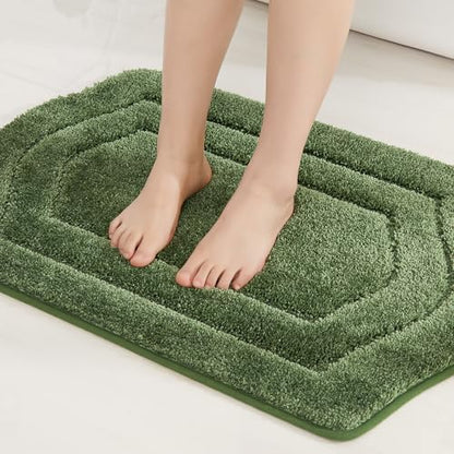COSY HOMEER Non-Slip Bath Mat Extra Thick Absorbent Plush Washable