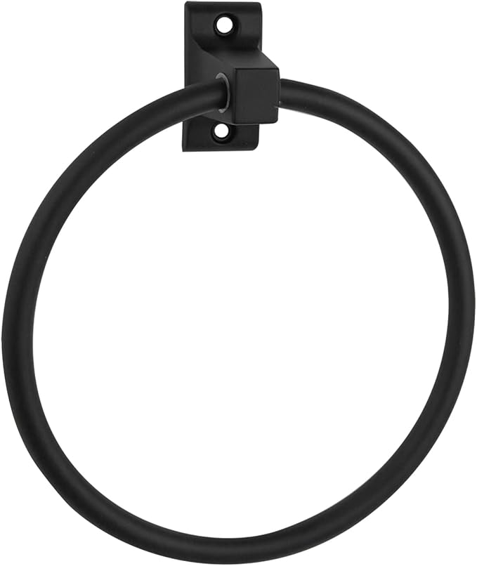 Design House Millbridge Towel Ring in Matte Black