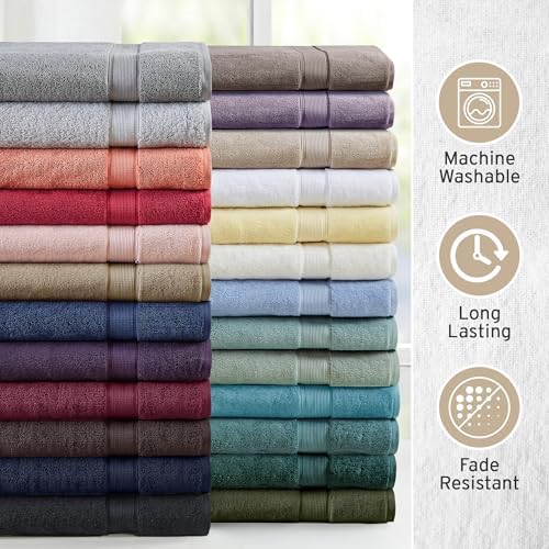 Madison Park 800GSM 100% Cotton Bathroom Bath Towel Set of 8, Taupe