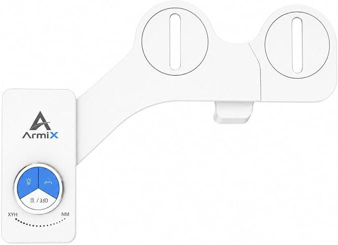 Bidet Attachment for Toilet, Dual Nozzle, Self-Cleaning, Adjustable