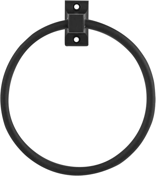 Design House Millbridge Towel Ring in Matte Black