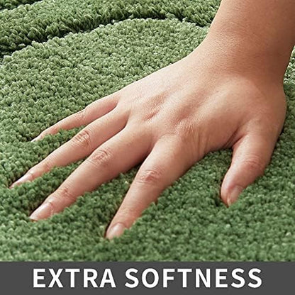 COSY HOMEER Non-Slip Bath Mat Extra Thick Absorbent Plush Washable