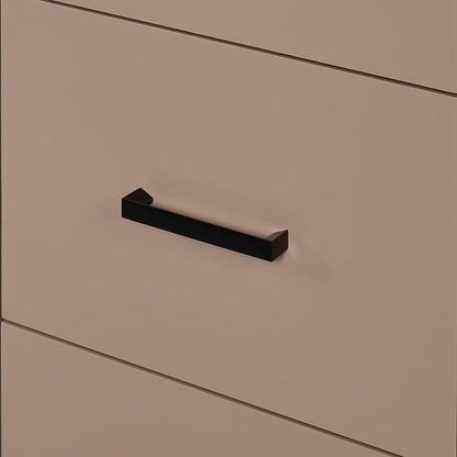 ARIEL Loren 72-inch Bathroom Vanity with Sink,Solid Wood, 1.5-inch Pure White Quartz Countertop, Double Oval Porcelain Sink, 4 Soft Closing Doors, 3 Dovetail Drawers, Mocha