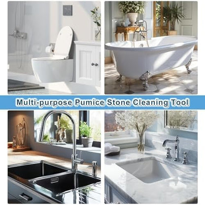 Pumice Stone Toilet Bowl Cleaner for Hard Water Ring & Stains
