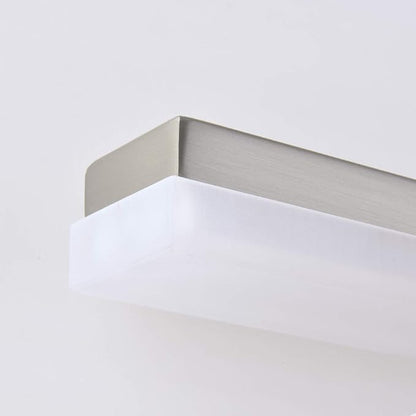 mirrea 24in LED Vanity Lights for Bathroom Brushed Nickel,Warm White 3000K | Over Mirror,Adjustable light angle,ETL listed,Dimmable,Bathroom lighting fixtures,Eye-friendly,Frosted acrylic shade