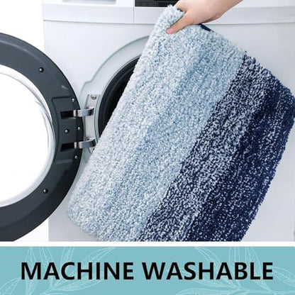Arotive Microfiber Bathroom Rugs, Shaggy Soft Absorbent Bath Rug, 30x20