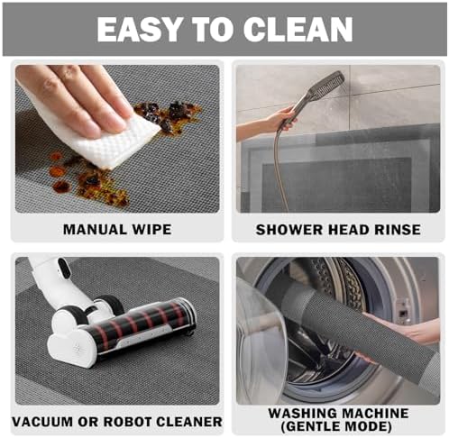 YDKGL Toilet Rugs U Shaped Non Slip Bath Mat Toilet Mats for Bathroom