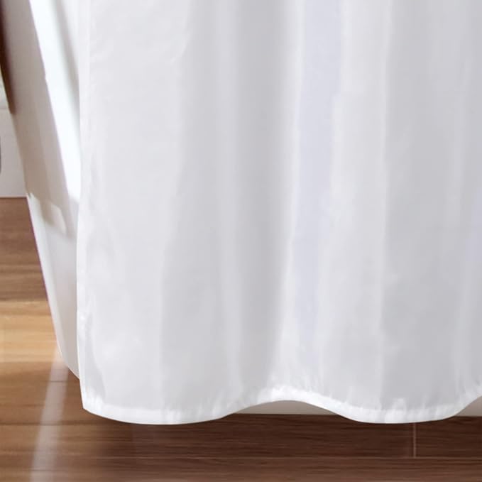 Lush Decor Maria Shower Curtain, 72" x 72", White & Silver