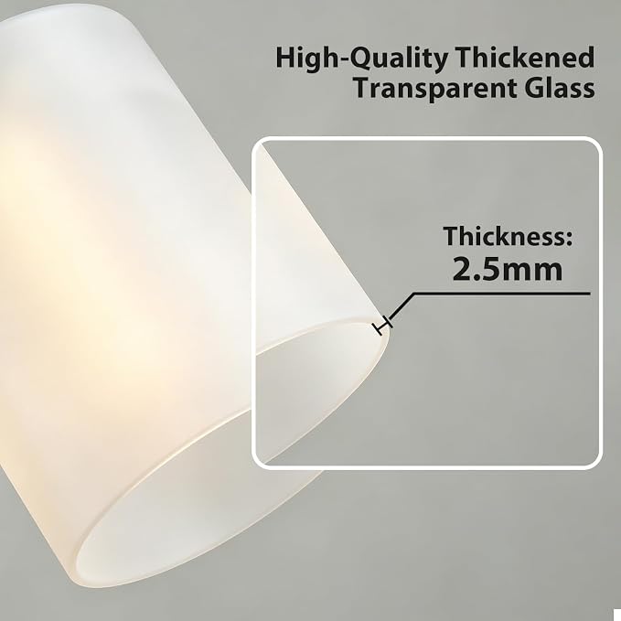 IZORRO Modern Bathroom Light Fixtures, 6 Light Oil-Rubbed Bronze Vanity Lights, Bathroom Lighting Fixtures Over Mirror with White Glass for Living Room Cabinet Bedroom
