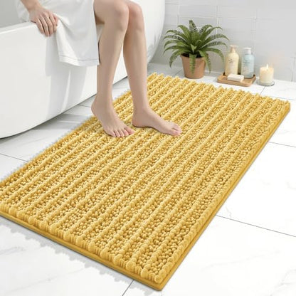 Arotive Bathroom Rugs Mat 36x24, Soft Absorbent Chenille Shaggy Bath Mat