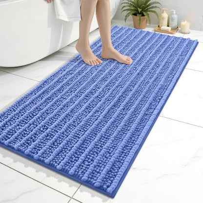 Arotive Bathroom Rugs Mat 47x24, Soft Absorbent Chenille Shaggy Bath Mat