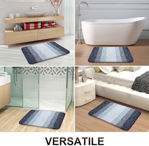 OLANLY Bathroom Runner Rug 45x27, Extra Soft Absorbent Microfiber Bath Rugs