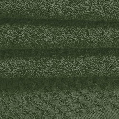 MyOwn Ultra Soft 2 Pack Oversized Bath Towel Set 28x55 inch, Cotton Large Bath Towels, Highly Absorbant Compact Quickdry & Lightweight Towel, Ideal for Gym Travel Camp Pool - Olive Green