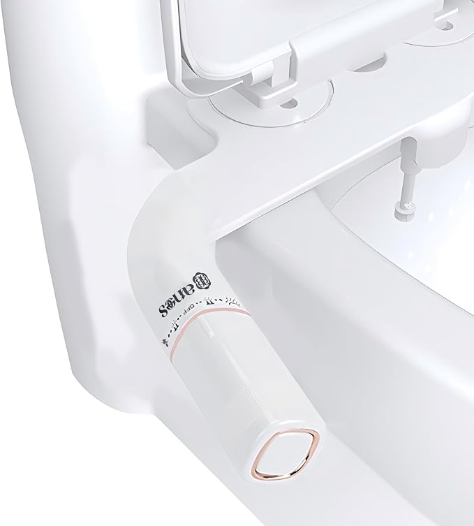Bidet Attachment for Toilet with Self Cleaning, Adjustable Cold Water Pressure for Front and Rear Wash, Premium Bidet Toilet Seat, Elegant Design, Easy Installation - anees Bidet