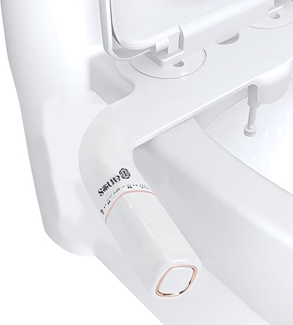 Bidet Attachment for Toilet with Self Cleaning, Adjustable Cold Water Pressure for Front and Rear Wash, Premium Bidet Toilet Seat, Elegant Design, Easy Installation - anees Bidet