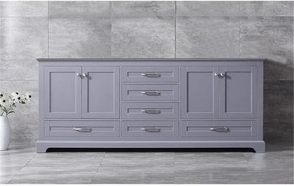 Dukes 80 in. W x 22 in. D Dark Grey Double Bath Vanity
