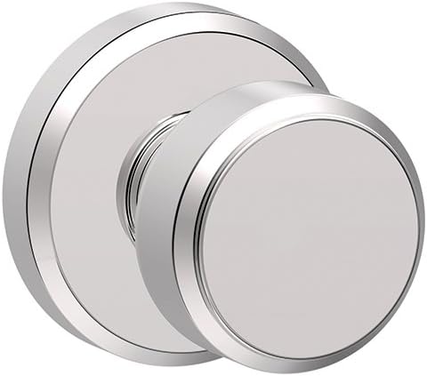 SCHLAGE Bowery Knob with Greyson Trim Non-Turning Lock, Bright Chrome (F170 BWE 625 GSN)