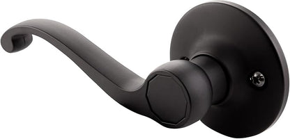 Design House 779207 Scroll Dummy Door Lever Matte Black