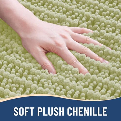 Arotive Bathroom Rugs Mat 24x16, Soft Absorbent Chenille Shaggy Bath Mat