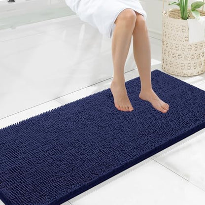 Smiry Bathroom Rugs 59X20, Luxury Chenille Extra Soft Absorbent Bath Mat