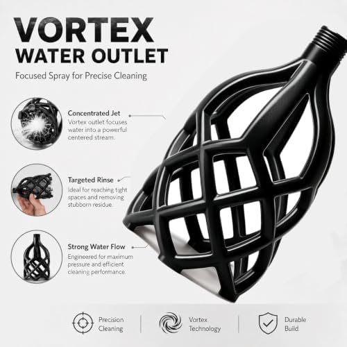 New Upgraded Men's Shower Head, Vortex Shower Head for Men & Pets Paws
