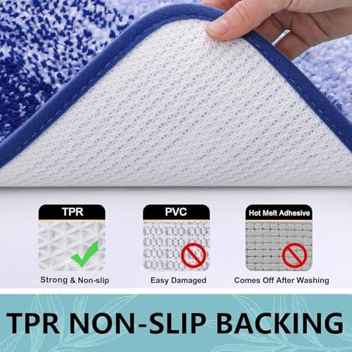 Arotive Microfiber Bathroom Rugs, Shaggy Soft Absorbent Bath Rug, 24x16