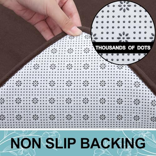 Smiry Memory Foam Bath Mat 47x20, Extra Soft and Absorbent Bathroom Rugs