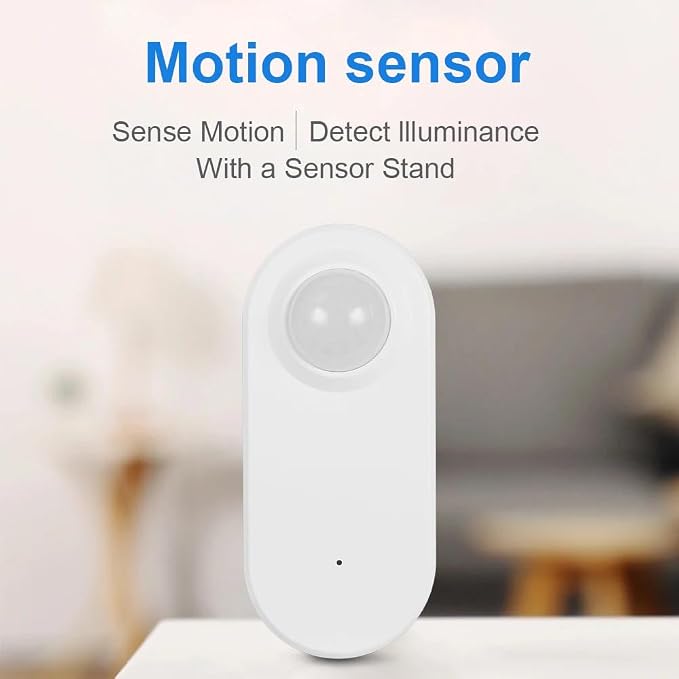 Haozee Smart Motion Sensor, Zigbee PIR Motion Sensor with Illumination | High Sensitivity, Real-time Detection, Zigbee Hub Required, Supports Home Assistant, Smartthings,Hubitat