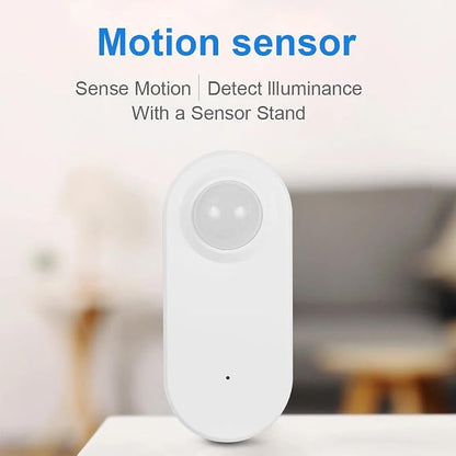 Haozee Smart Motion Sensor, Zigbee PIR Motion Sensor with Illumination | High Sensitivity, Real-time Detection, Zigbee Hub Required, Supports Home Assistant, Smartthings,Hubitat