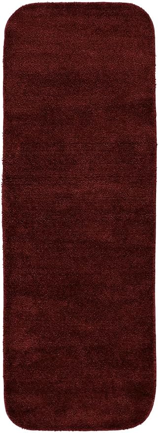 Garland Rug Traditional Nylon Washable Chili Pepper Red 2 Bath Rugs (21" X 34", 22" X 60") - Soft, Absorbent, and Stylish for Your Bathroom