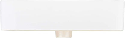 Signature Hardware 447958 Hibiscus 20" Fireclay Vessel Bathroom Sink with 3 Faucet Holes at 8" Centers