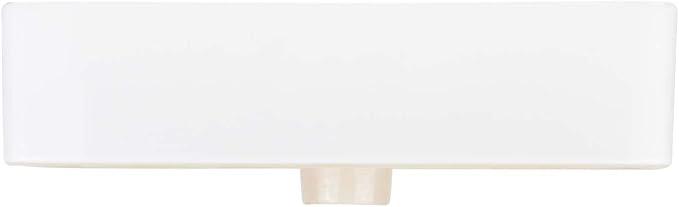 Signature Hardware 447958 Hibiscus 20" Fireclay Vessel Bathroom Sink with 3 Faucet Holes at 8" Centers