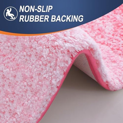 OLANLY Bathroom Runner Rug 47x17, Extra Soft Absorbent Microfiber Bath Rugs