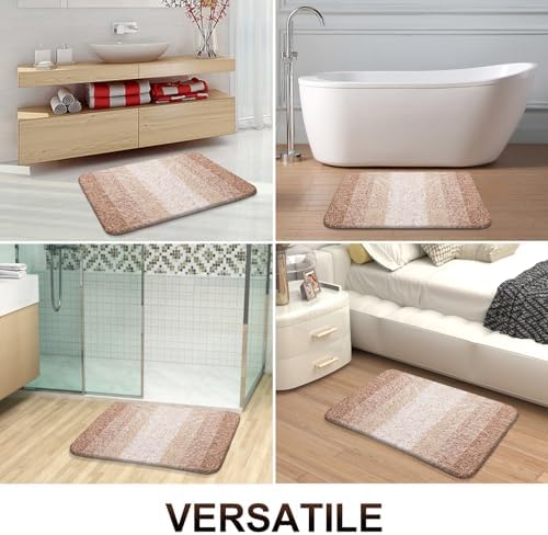 OLANLY Bathroom Runner Rug 40x24, Extra Soft Absorbent Microfiber Bath Rugs
