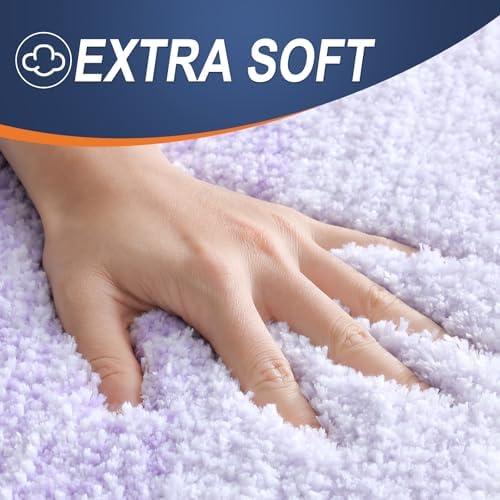 OLANLY Microfiber Bathroom Rugs Sets 3 Piece, 36"x24"+24"x16"+24"x20"