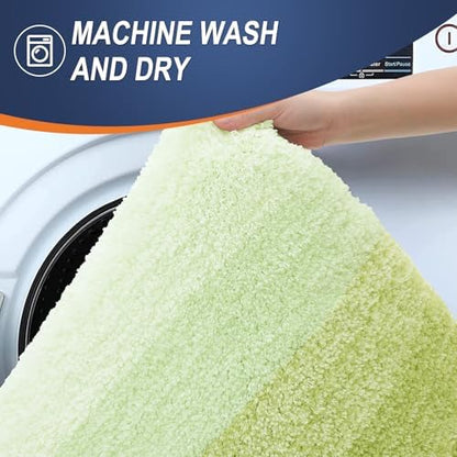 OLANLY Small Bathroom Rugs 24x16, Extra Soft Absorbent Microfiber Bath Rugs