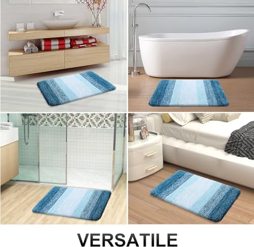 OLANLY Large Bathroom Rugs 50x30, Extra Soft Absorbent Microfiber Bath Rugs