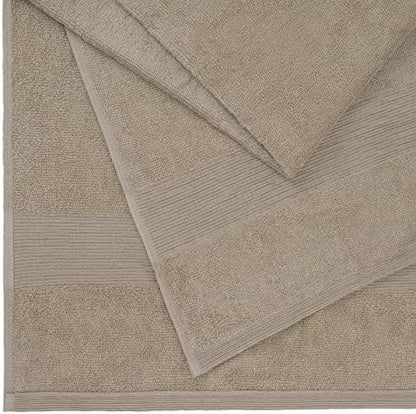 Belizzi Home Premium Cotton Oversized 2 Pack Bath Sheet 35x70-100% Pure Cotton - Ideal for Everyday use - Ultra Soft & Highly Absorbent - Machine Washable - Tan
